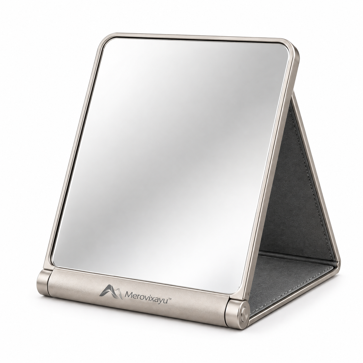 Merovixayu™ Foldable Travel Mirror | Compact Standing Vanity Mirror for Trips, Hotels & Everyday Use