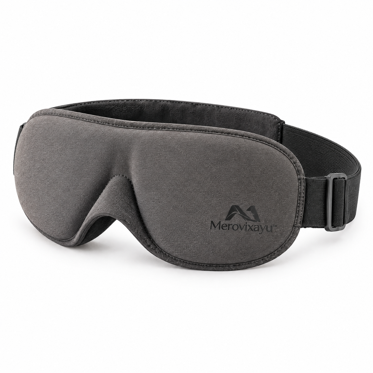 Merovixayu™ Contoured Travel Sleep Mask | Soft Padded Eye Mask with Adjustable Strap